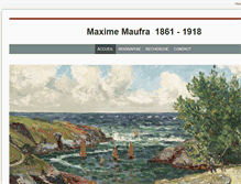 Tablet Screenshot of maximemaufra.com
